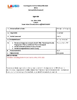 ENG SSC AGENDA